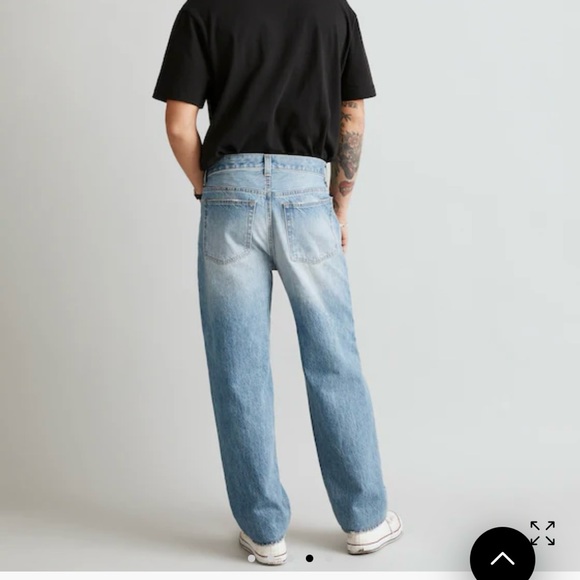 Madewell The 1991 Loose Straight Crop Jean Bose Wash in Size 33 NN503 - Picture 2 of 7